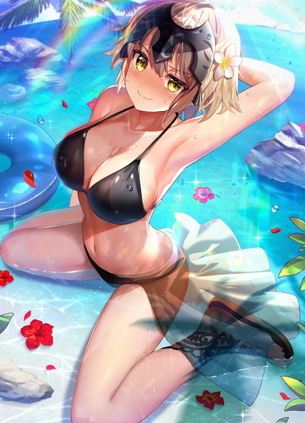 【絶景】海と水着美少女のワキを眺めるスレ【二次画像】