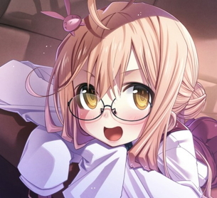 【二次】丸メガネをかけた美少女の萌えエロ画像
