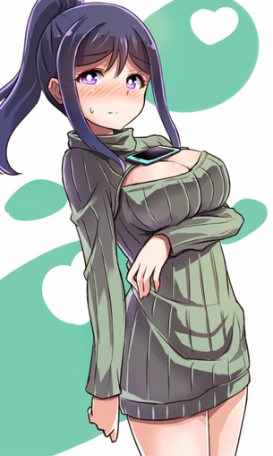 【2次】いろんなものを挟みたくなる巨乳の 谷間 の二次エロ画像 その8【谷間】