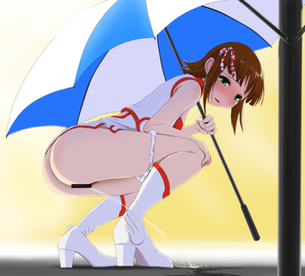 しゃがみこんでオシッコしてる女の子 その5
