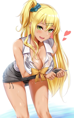 【二次】女性最大の武器であるおっぱいの谷間を強調して男の視線を釘付けにしてるアピールMAXなエロ画像