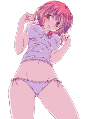 【二次】男なら誰もが一度はハラリと解いてみたくなる紐パン女子のエロ画像まとめ