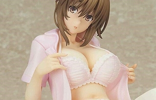 『ボクと彼女の研修日誌』赤木澪のエロい下着姿のフィギュア！脱衣で乳首丸出しに！