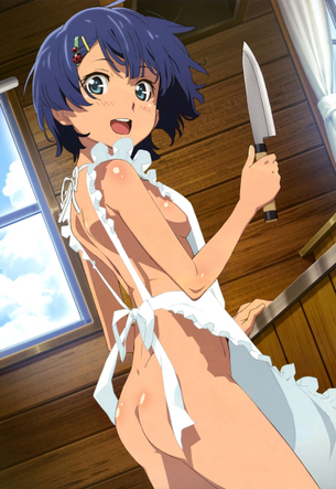 【二次】裸エプロンというずっと愛される自宅変態プレイのエロ画像