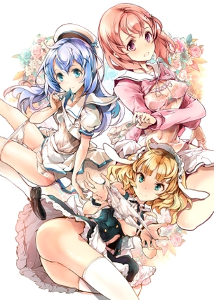 【2次】衣服が乱れておはだけしちゃってる女の子の二次エロ画像 その18【 半脱ぎ 】