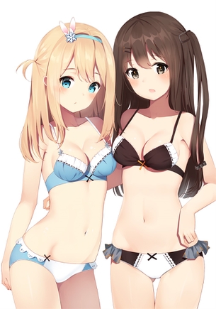 【二次】くびれとおへそがエッチな女の子の画像ください！