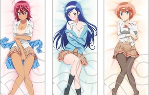 『ぼくたちは勉強ができない』女の子3人のエロい服がはだけたり水着姿なエロ抱きまくら！