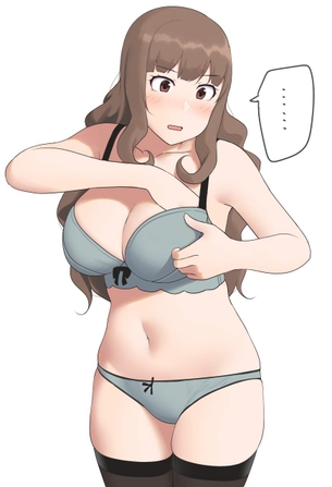 【陰なる努力】おっぱいを寄せてあげてる女子達の二次エロ画像