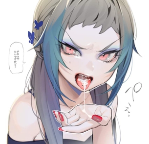 【良薬は口に苦し】嫌そうな顔してザーメン飲んでる二次エロ画像