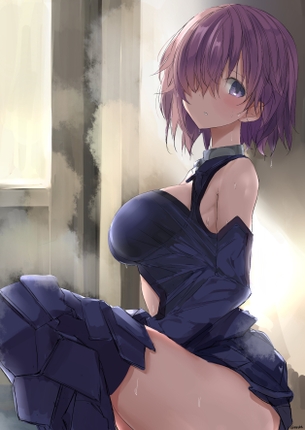 【2次】前髪で片目が隠れちゃってる女の子の可愛い 二次エロ画像  その22【片目隠れ】