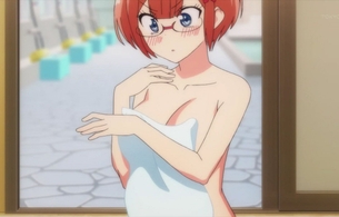 アニメ『ぼくたちは勉強ができない』5話で女の子たちのエロいバスタオル姿のエロシーン！