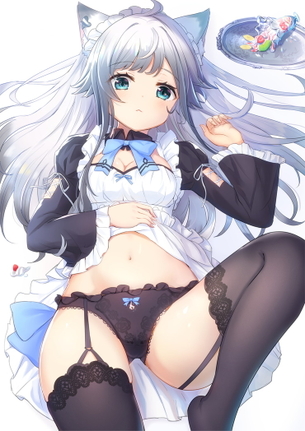 【二次】メイド×ガーターベルトは最強なエロ画像