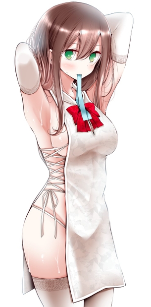 【画像】なんかよくわからん服を着てる娘、エチエチwwwwwwwwwwwwwwww