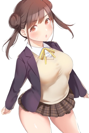 【2次】お団子ヘアの女の子のエロ画像その2