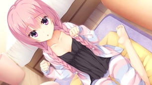 【2次】ピンク髪の女の子のエロ画像