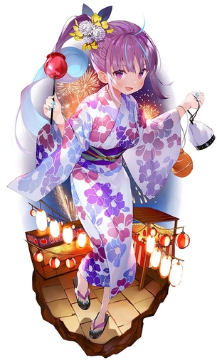 【2次】紫髪の可愛い女の子の二次エロ画像