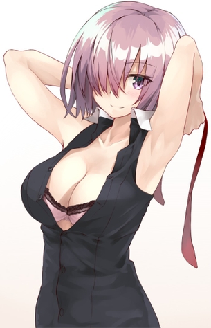 【2次】前髪で片目が隠れちゃってる女の子の可愛い 二次エロ画像  その23【片目隠れ】