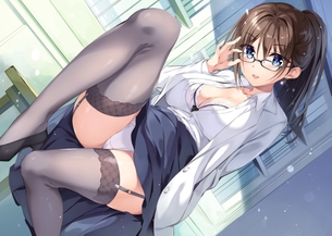 【2次】眼鏡をかけた女の子の可愛い 二次エロ画像  その27【 メガネっ娘 】