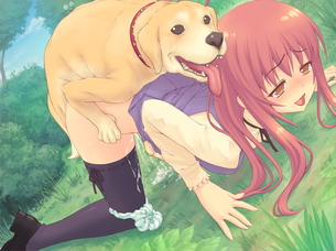 【二次】犬や猫、時には馬なんかともヤッテる女の子の獣姦エロ画像