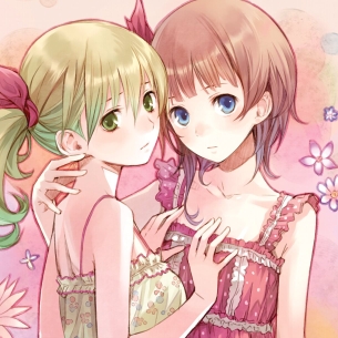 女の子同士でイチャイチャしてる二次元百合画像まとめ。 vol.35