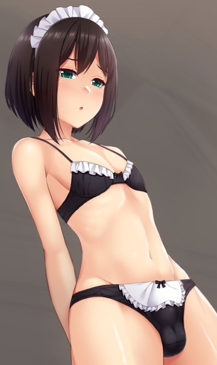 【二次】可愛い顔して隆々とそそり勃つ立派なチンコを持つふたなり少女のエロ画像まとめ