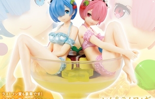 『Re：ゼロから始める異世界生活』一番くじでレムとラムが水着でエロデザートなフィギュア