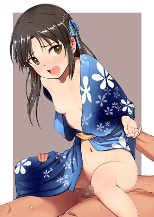 【二次】和服や浴衣の女の子とエッチな事してるエロ画像