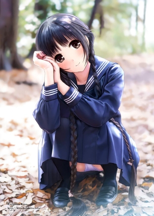 しゃがみパンチラしてる女の子の画像 その4