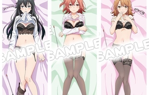 『俺ガイル』女の子たちがめっちゃエロい教師の服で黒い下着丸出しのエロ抱きまくら！