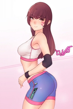 スパッツの二次フェチ画像。