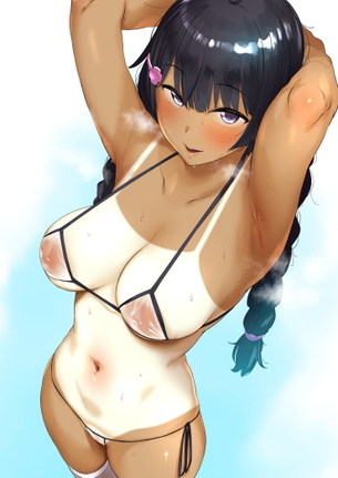 全身舐め回したい汗をかいた美少女のエロ画像