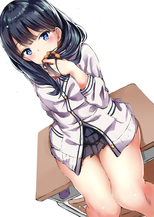 【画像】自分の席にこの女の子がいたらどうする？wwwwww