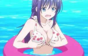 アニメ『みだらな青ちゃんは勉強ができない』7話でエロい水着姿やエロいおっぱいポロリなど