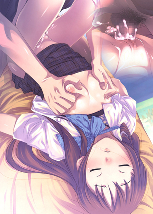 【二次】グッスリ寝てる最中にそっと挿入されちゃってる睡眠姦レイプのエロ画像