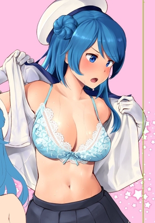 【2次】青色や水色の髪をした女の子の二次エロ画像 その18【 青髪 】