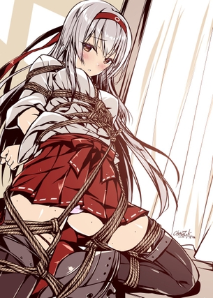 【2次】身体を縛られちゃってる女の子の二次エロ画像  その27【 拘束・束縛 】