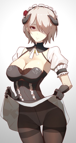 【2次】スカートを たくし上げ て恥部やおパンツを晒しちゃってる女の子の二次エロ画像 その26【たくし上げ】