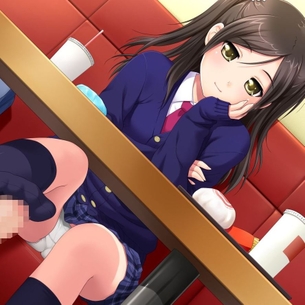 【足コキ】かわいい女の子のすべすべした足でちんぽをしごいてもらう快感！二次元足コキ画像まとめ。 vol.8