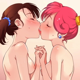 女の子同士でイチャイチャしてる二次元百合画像まとめ。 vol.28