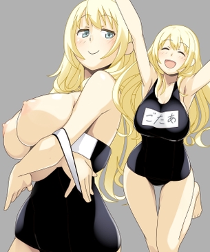 【2次】 スクール水着 を着た可愛い女の子の 二次エロ画像  その33【スク水】