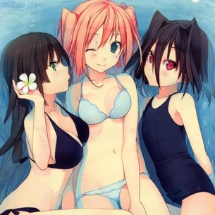 二次元スク水・競泳水着美少女のエロ画像詰め合わせ。 vol.47