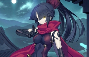 『フェイト/グランドオーダー』マテリアルで加藤段蔵のエロい全部丸見えの全裸姿のイラスト