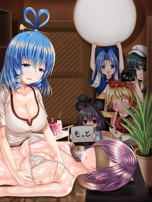 【同性にイカされる】レズマッサージAV物みたいなシチュの二次エロ画像