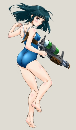 【2次】 スクール水着 を着た可愛い女の子の 二次エロ画像  その21【スク水】
