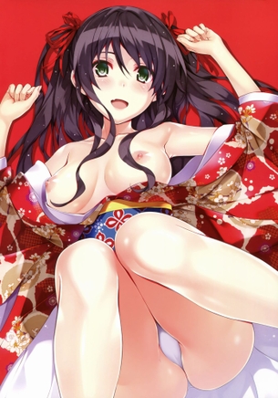 【2次】和服を着た女の子のエロ画像