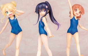 『私に天使が舞い降りた！』白咲花、星野ひなた、姫坂乃愛のスク水姿のエロフィギュア！