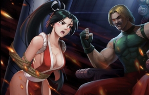 『SNKオールスター』不知火舞が縛られるエロイベントCGになるもエッチな展開にならない