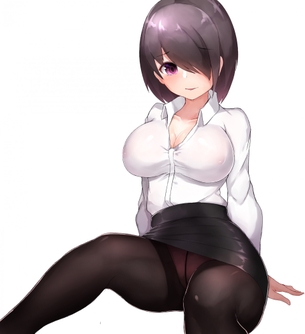 【2次】前髪で片目が隠れちゃってる女の子の可愛い 二次エロ画像  その25【片目隠れ】