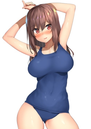 【二次】今や昔のデザインはすっかり姿を消してしまって寂しい限りなスク水少女のエロ画像