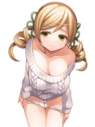 【二次】童貞の妄想力がMAXまで掻き立てられるパンツ脱ぎかけ女子のエロ画像